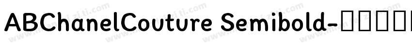 ABChanelCouture Semibold字体转换